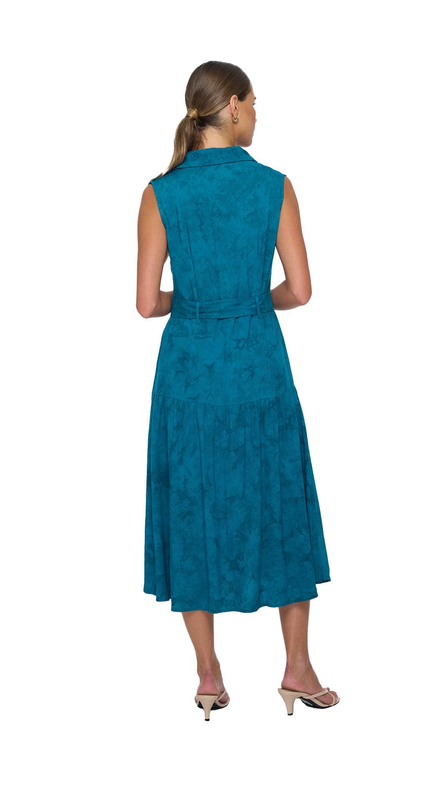 khushclothing DRESSES Amora Button Down Midi Dress - Hazy Jade