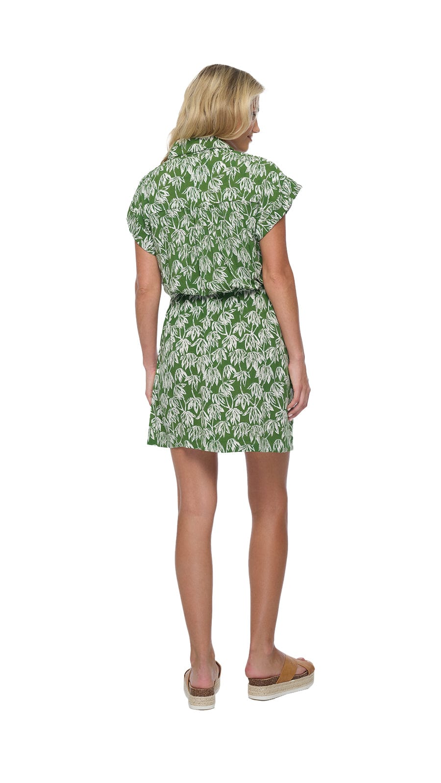 khushclothing DRESSES Aurora Collar Mini Dress - Canopy Green