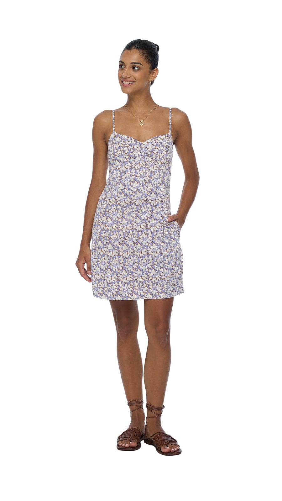 khushclothing DRESSES Guapa Mini Dress - Bloomcrest Lavender