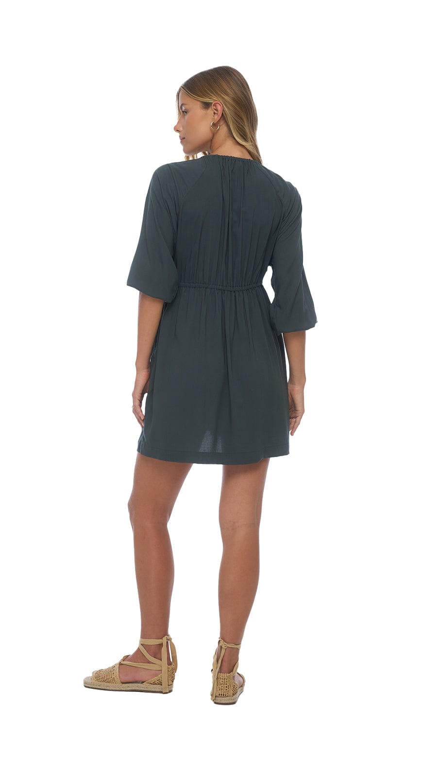 khushclothing DRESSES Mare Puglia Mini Dress - Solid Graphite