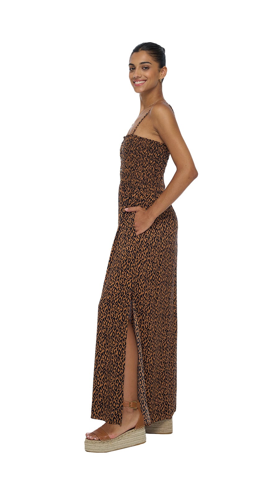 khushclothing DRESSES Plumeria Maxi Dress - Fierce Cider