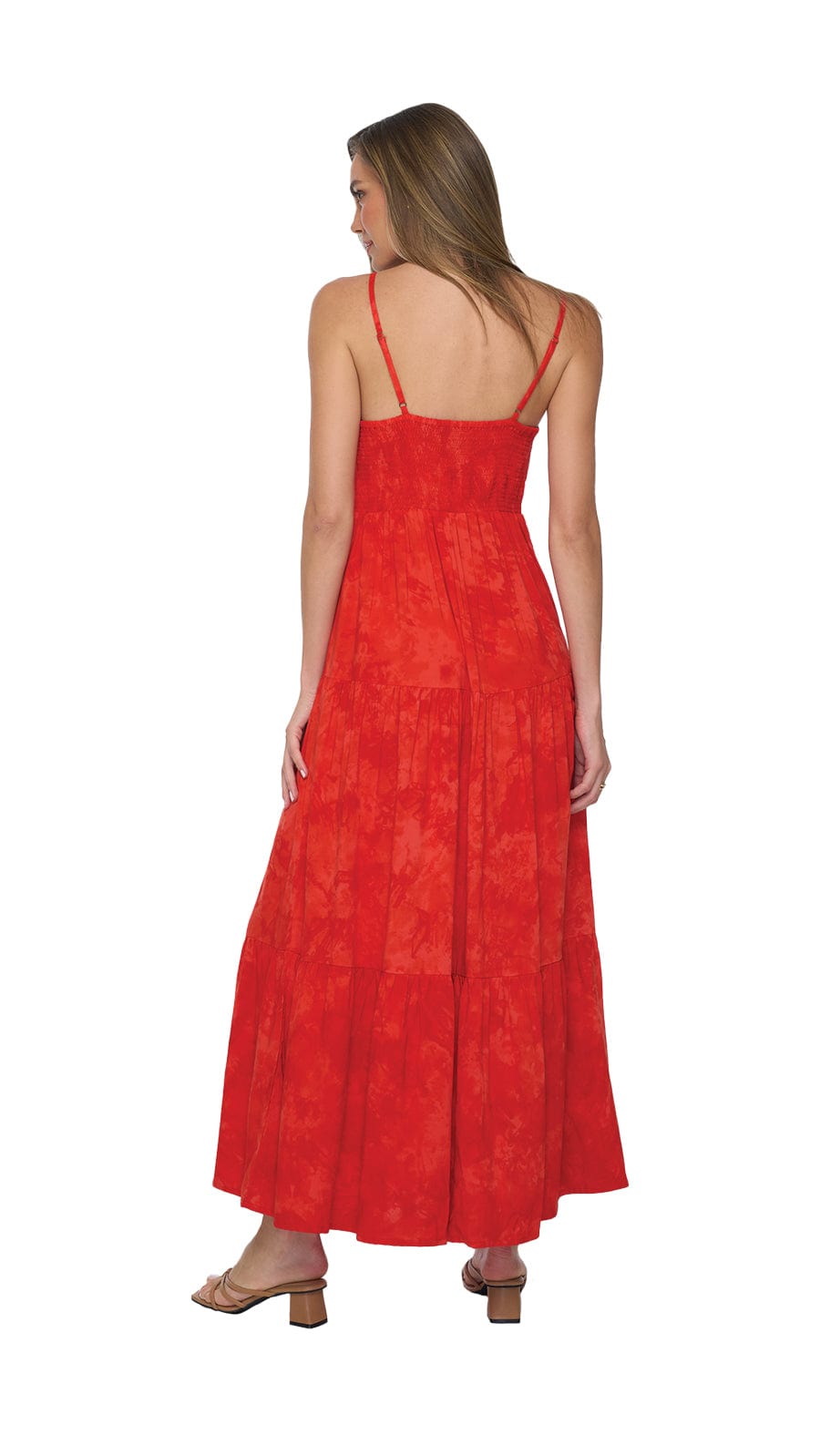 khushclothing DRESSES The Lifestyle Heiva Maxi Dress - Hazy Red Coral