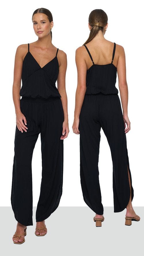 khushclothing JUMPSUITS Nova Luna Jumpsuit - Solid Black