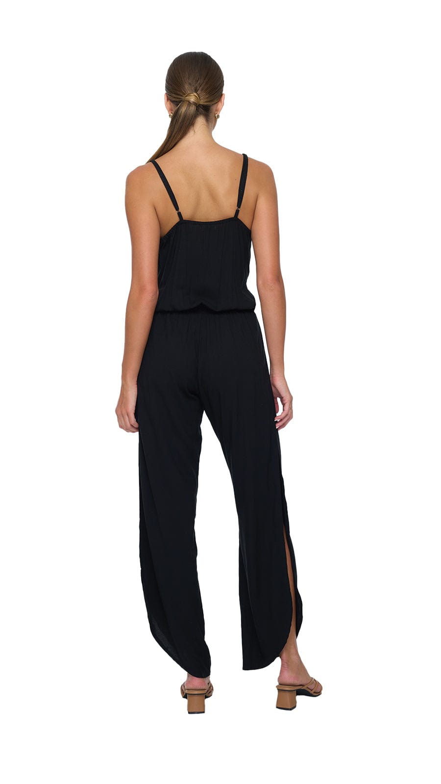 khushclothing JUMPSUITS Nova Luna Jumpsuit - Solid Black