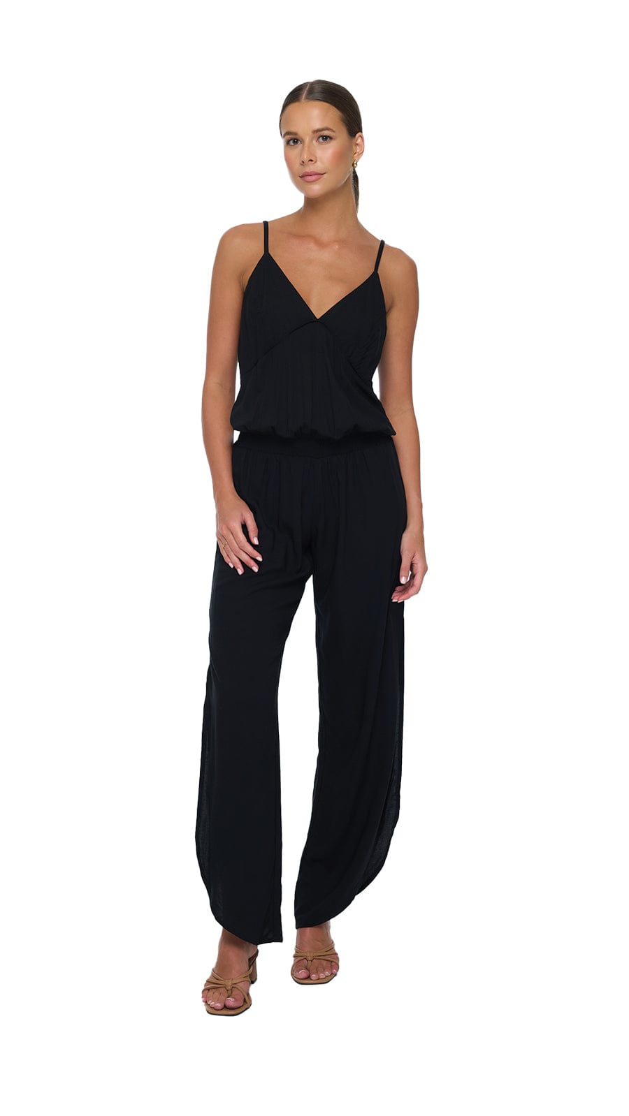 khushclothing JUMPSUITS Nova Luna Jumpsuit - Solid Black