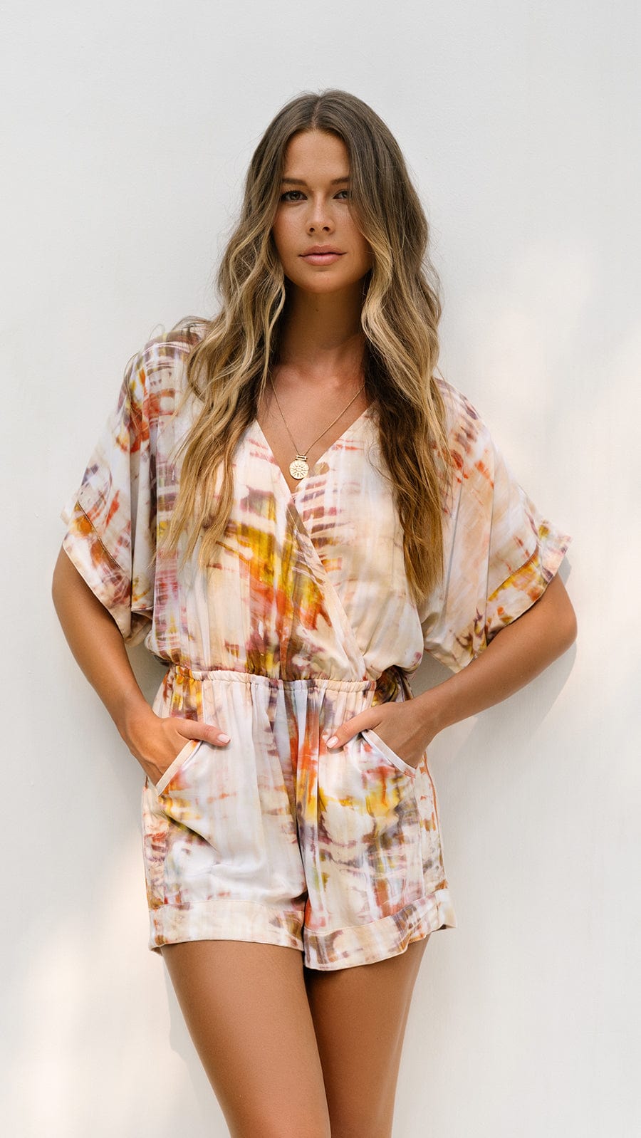 khushclothing ROMPERS Boheme Wailea Romper - Acuarela