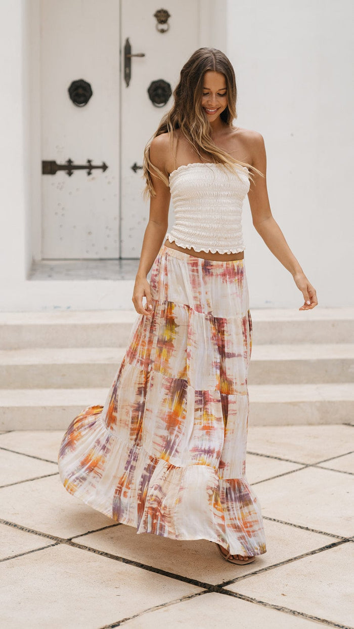 khushclothing SKIRT Belle Sole Skirt - Acuarela
