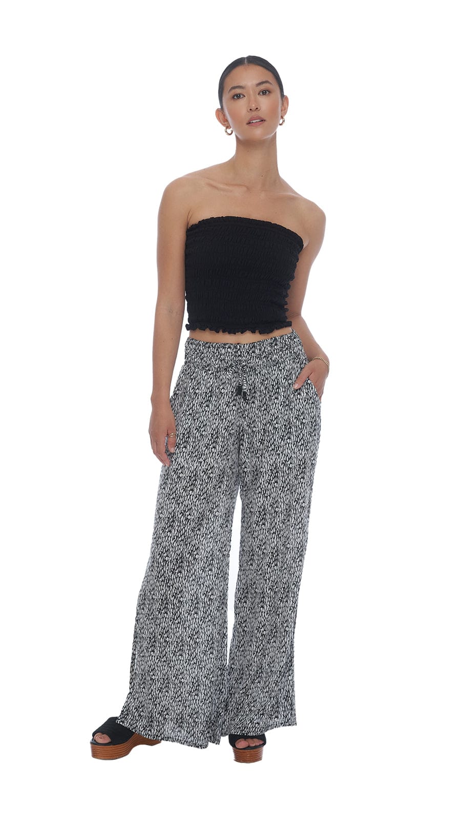 khushclothing TOPS Black Bandeau Grace