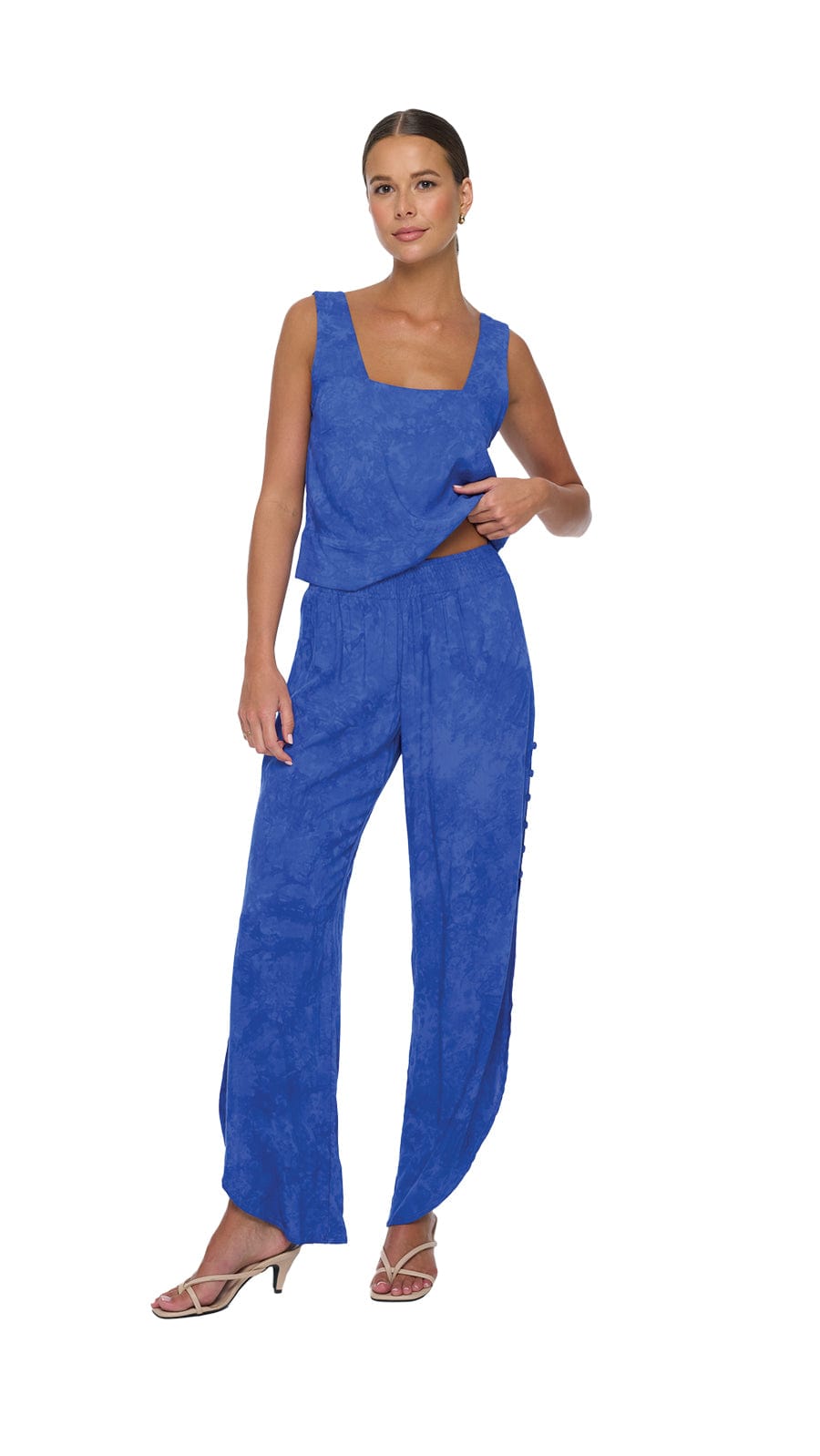 khushclothing TOPS Boxy Fit Tayla Top - Hazy Indigo