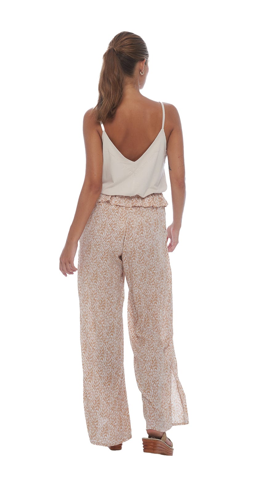 khushclothing TOPS Nanua Beige Open Back Top