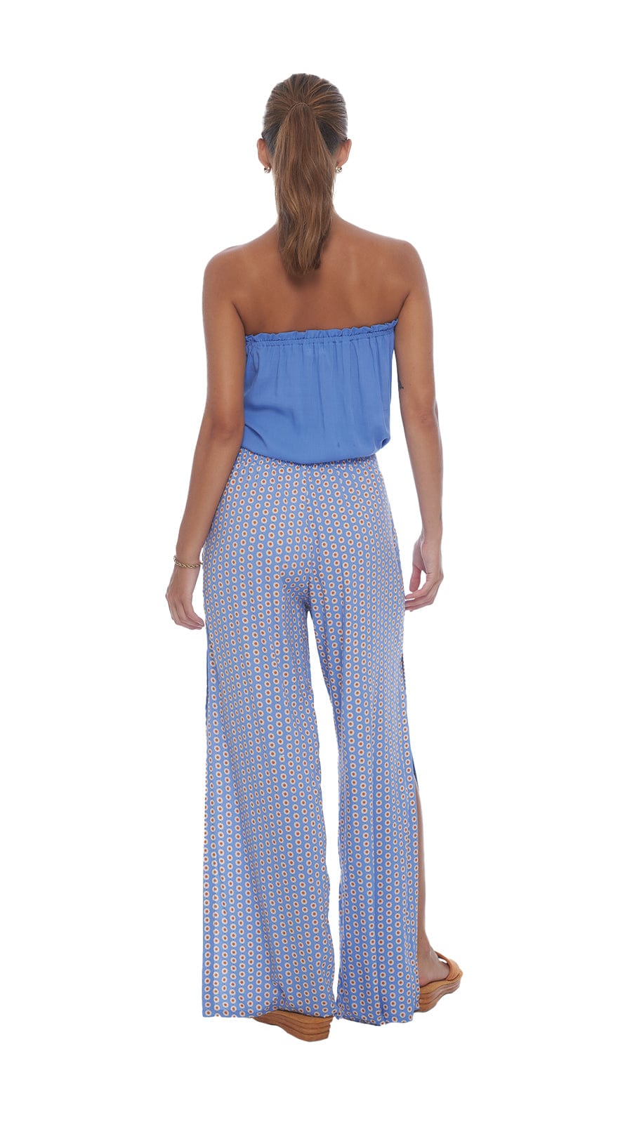 khushclothing TOPS Strapless Top Bali - Blooming Purple Blue