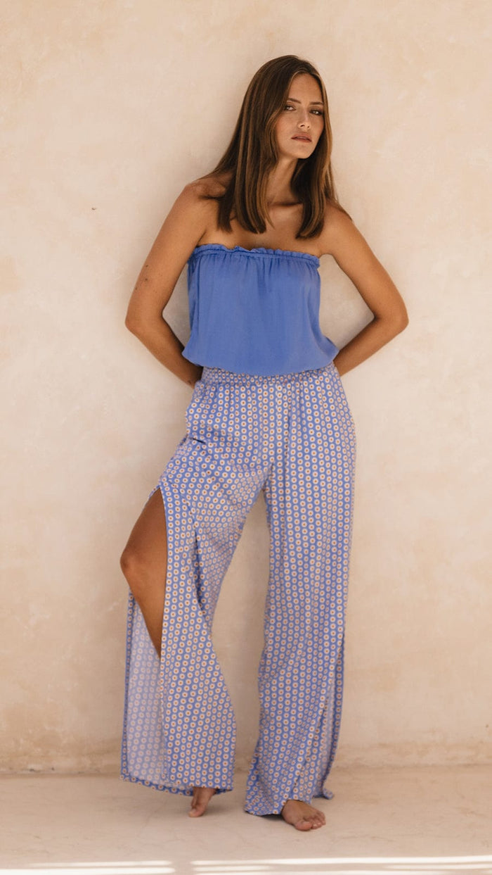 khushclothing TOPS Strapless Top Bali - Purple Blue