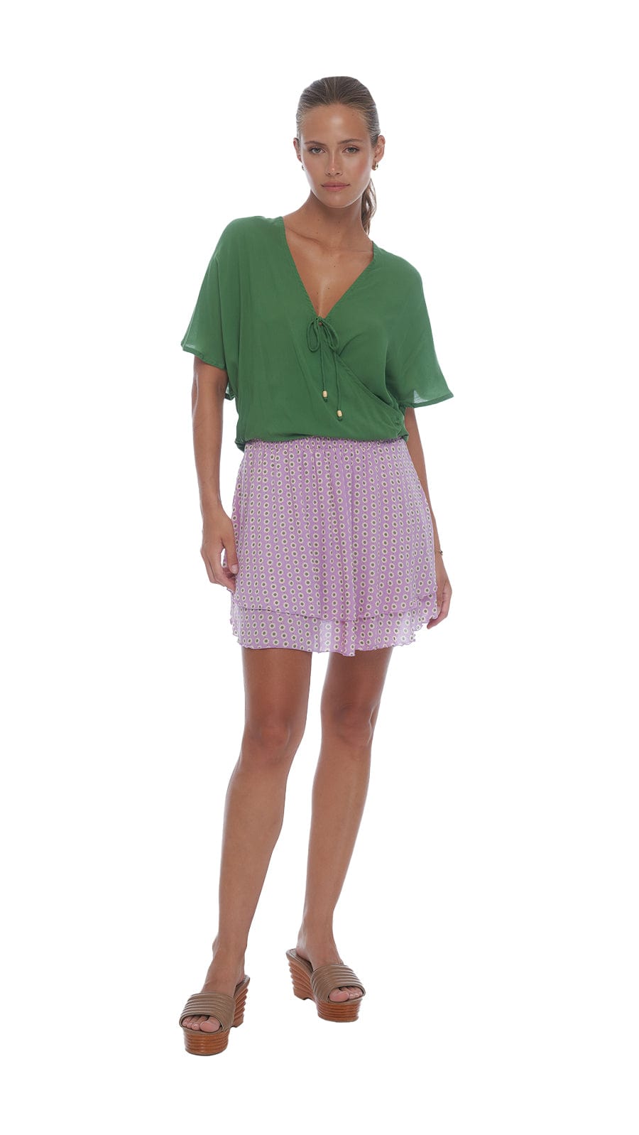 khushclothing TOPS The Hunter Green Marquesas Top