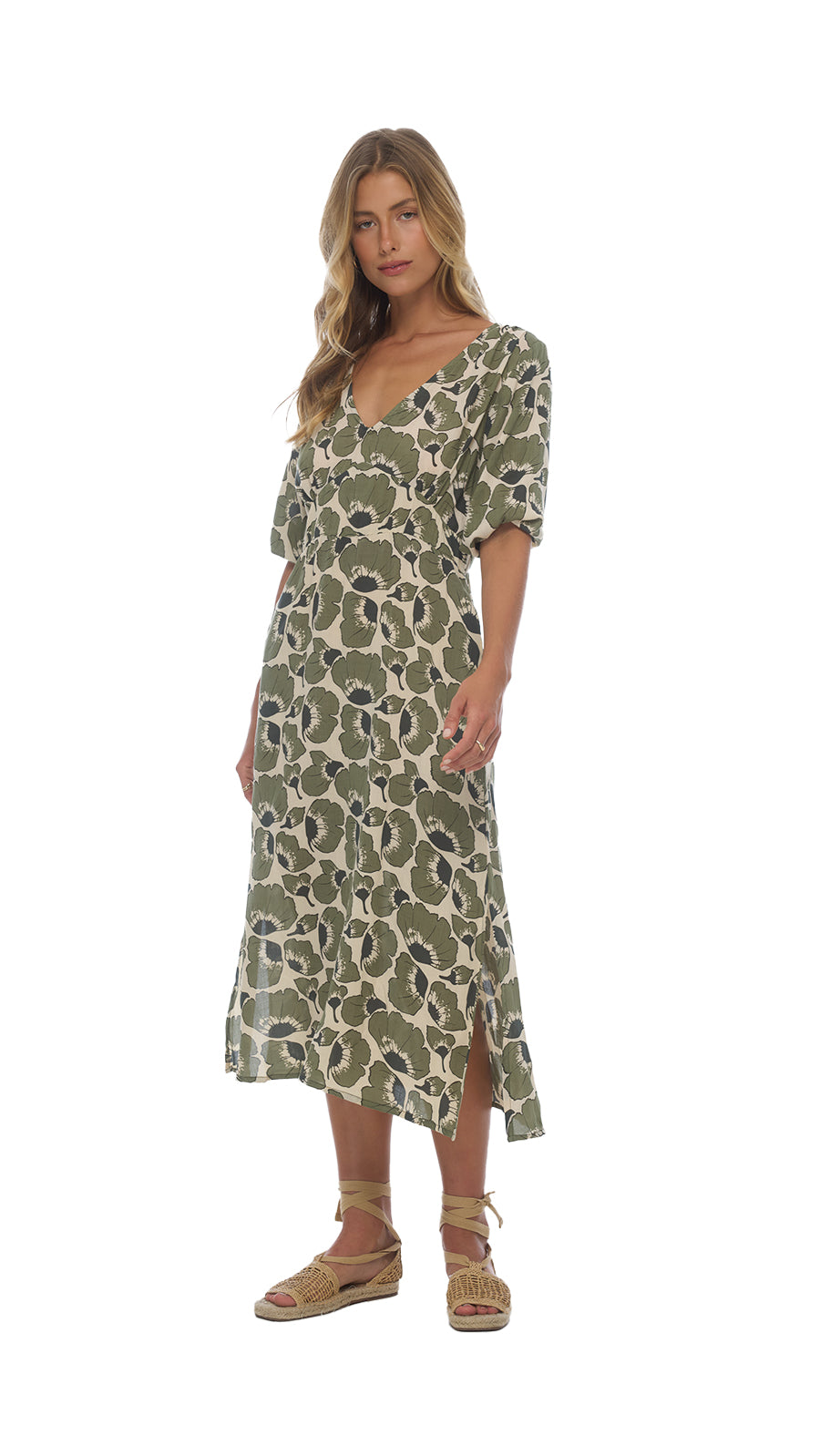 Amorino Midi Dress - Fiore Bancha