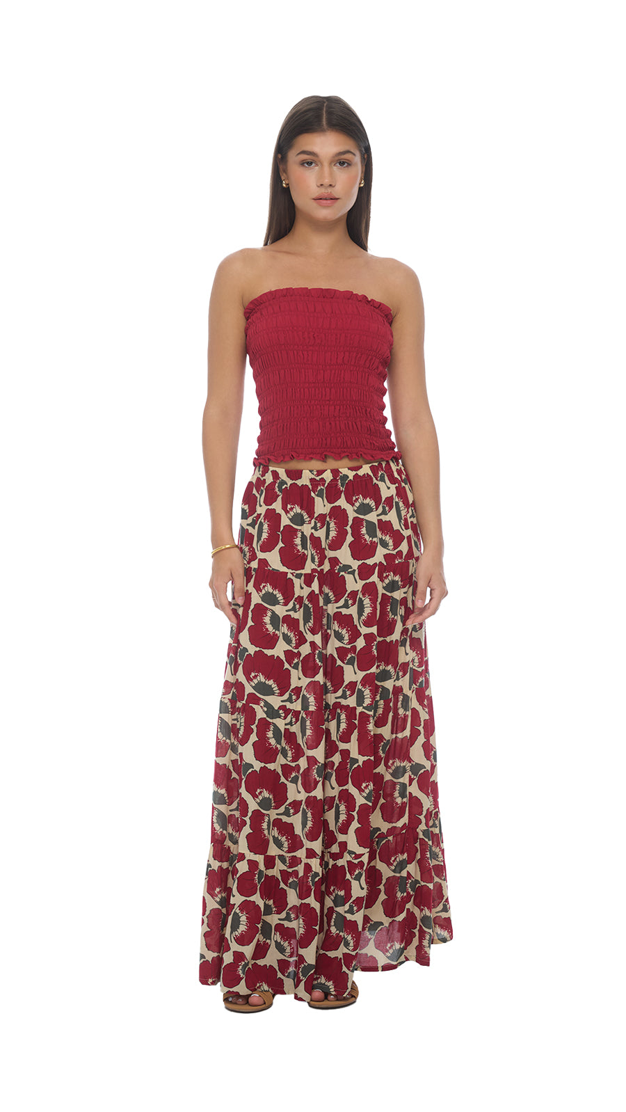 Belle Sole Skirt - Fiore Cherry