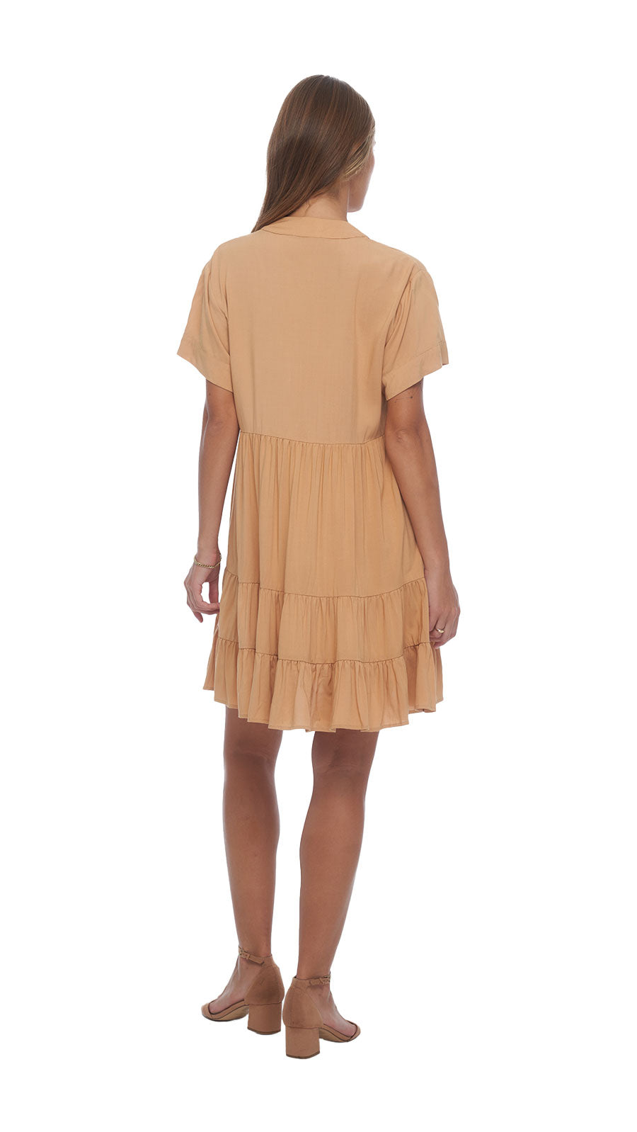 Free Spirit Heinui Mini Dress - Caramel Latte