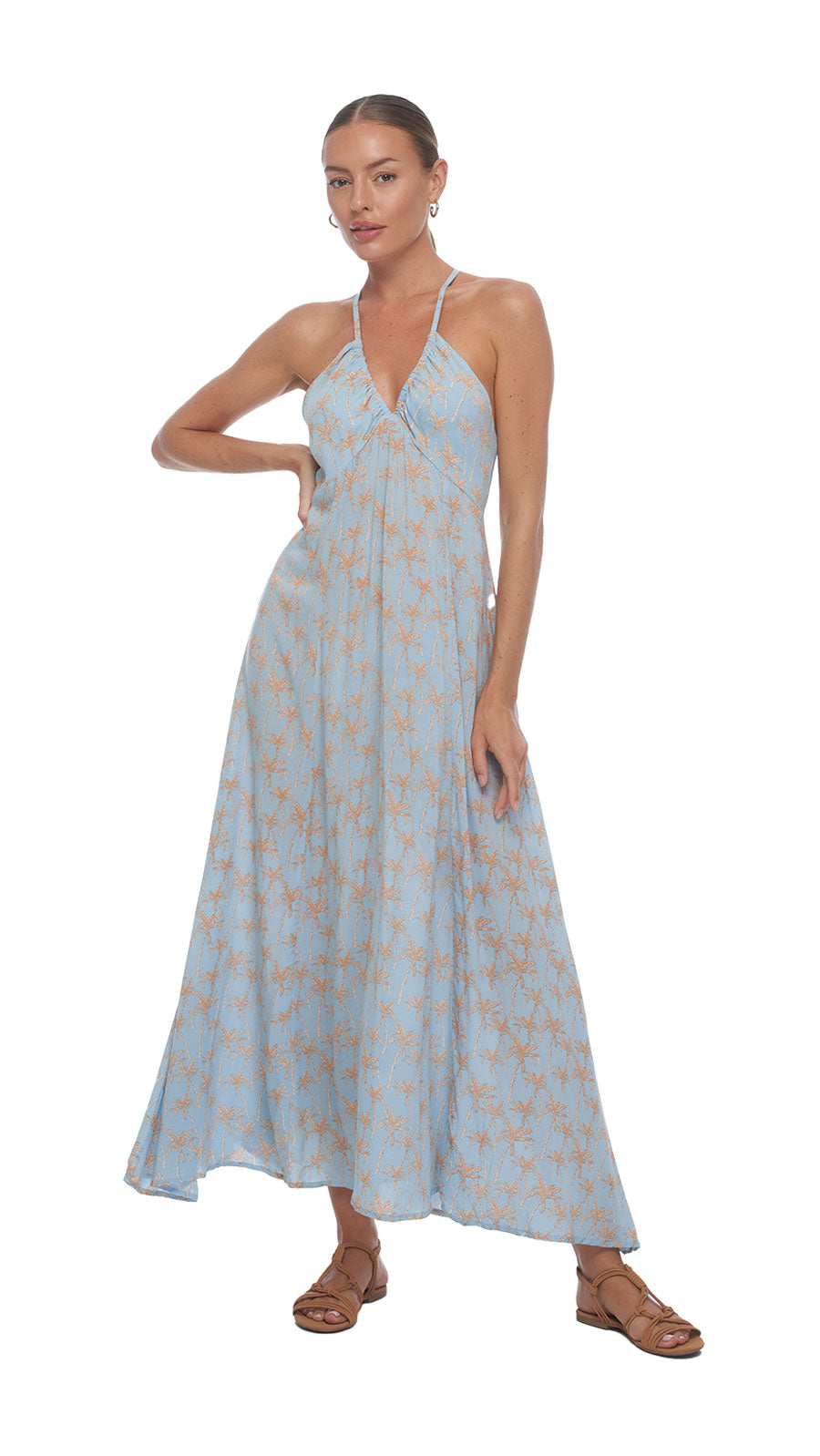 Sky Blue Larch Maxi Dress