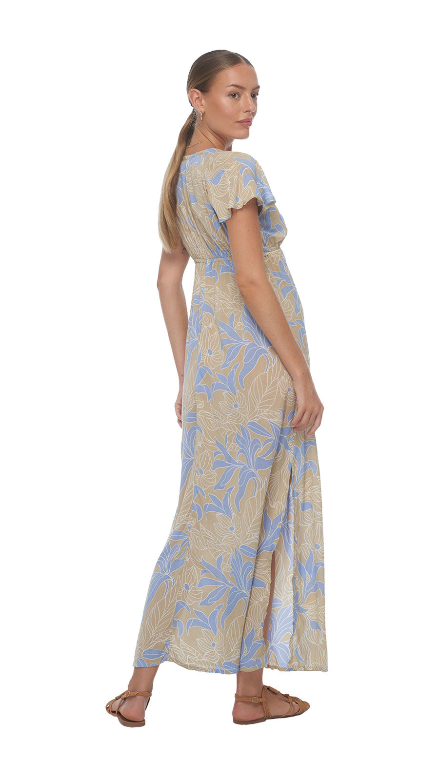 Leilani Bliss Maxi Dress - Tropical Steel Blue