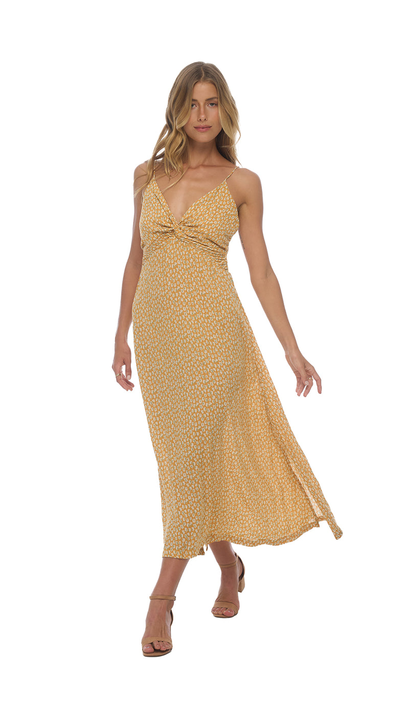 Lorena Midi Dress - Tulipano Amber