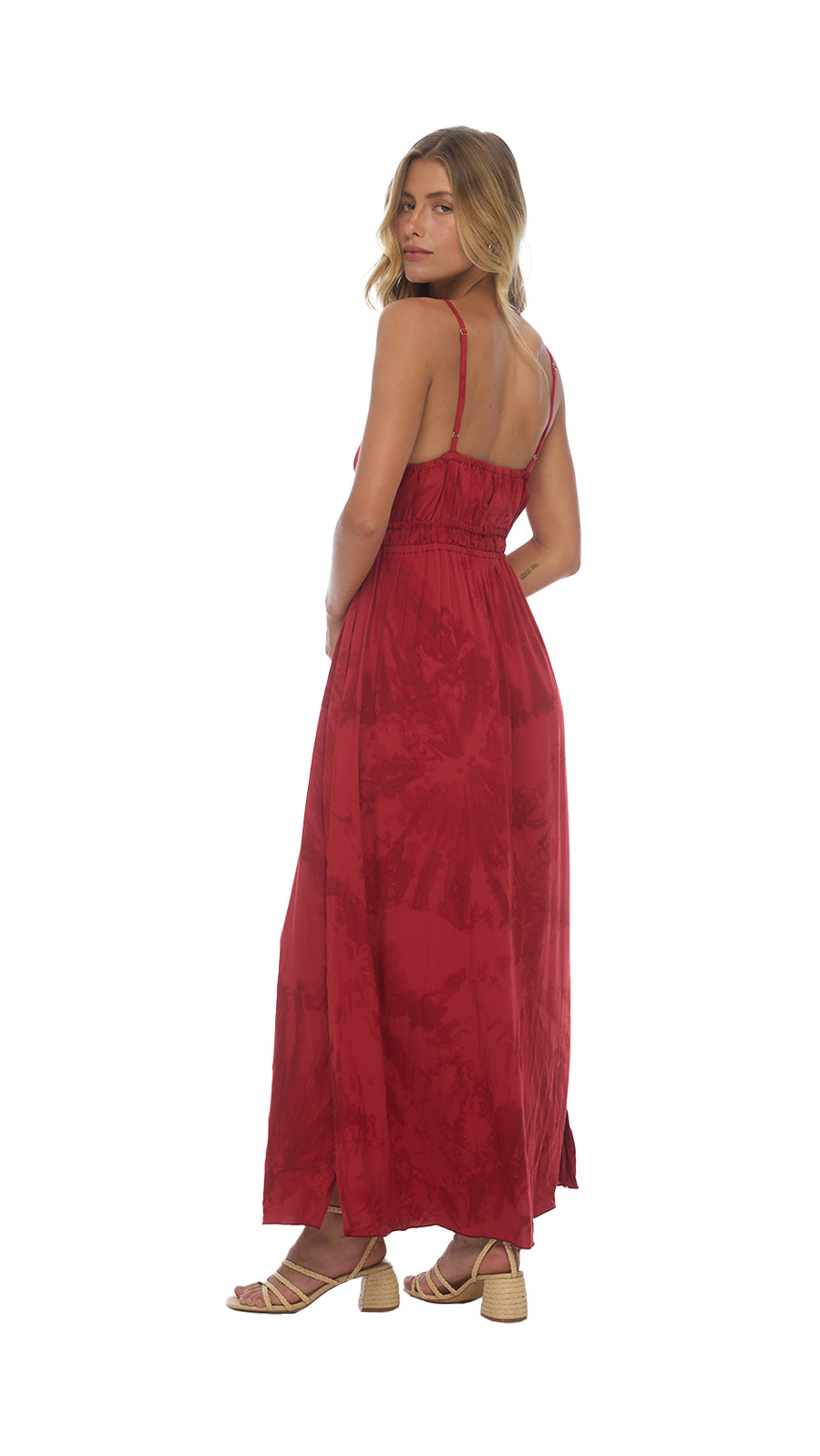 Shine Bright Manihi Maxi Dress - Murky Scarlet