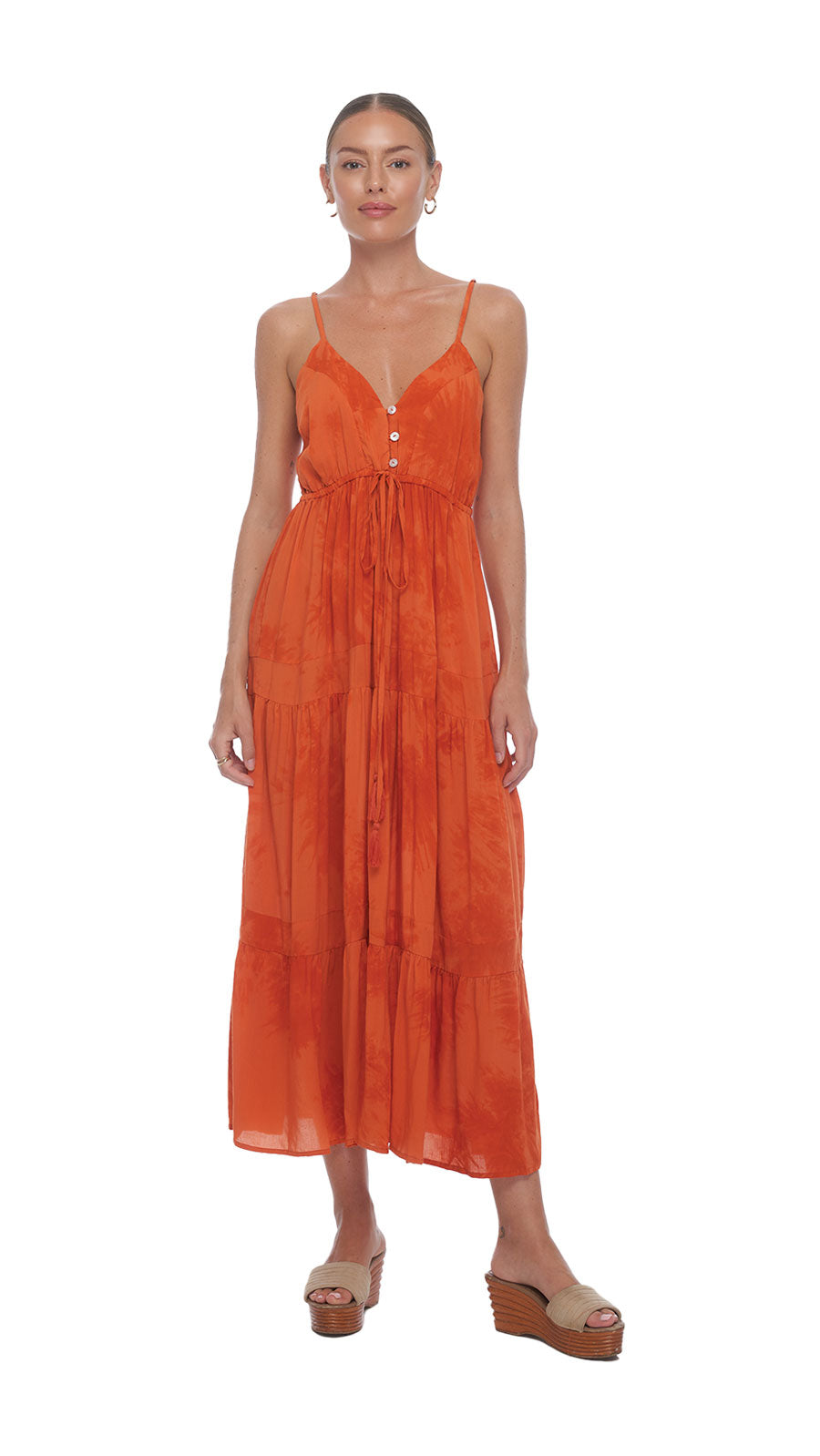 Palm Island Mavie Midi Dress - Murky Tigerlily