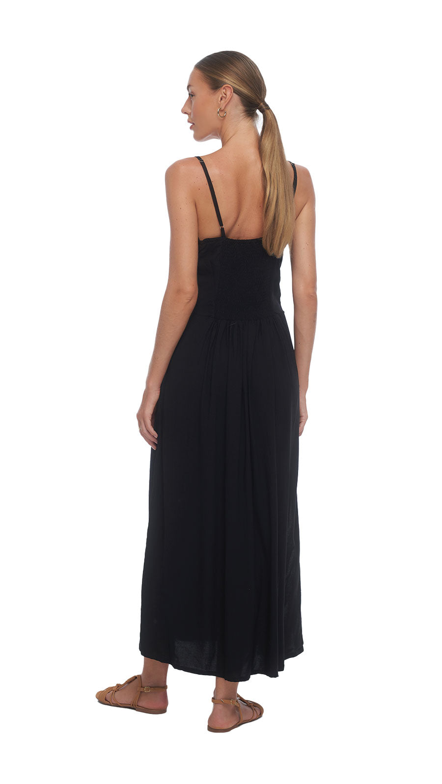 Paradise Mirella Midi Dress - Solid Black