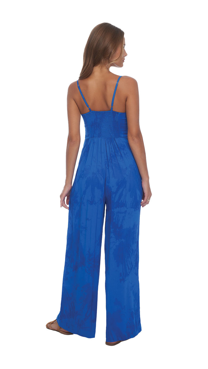 Tropical Morena Jumpsuit - Murky Cobalt