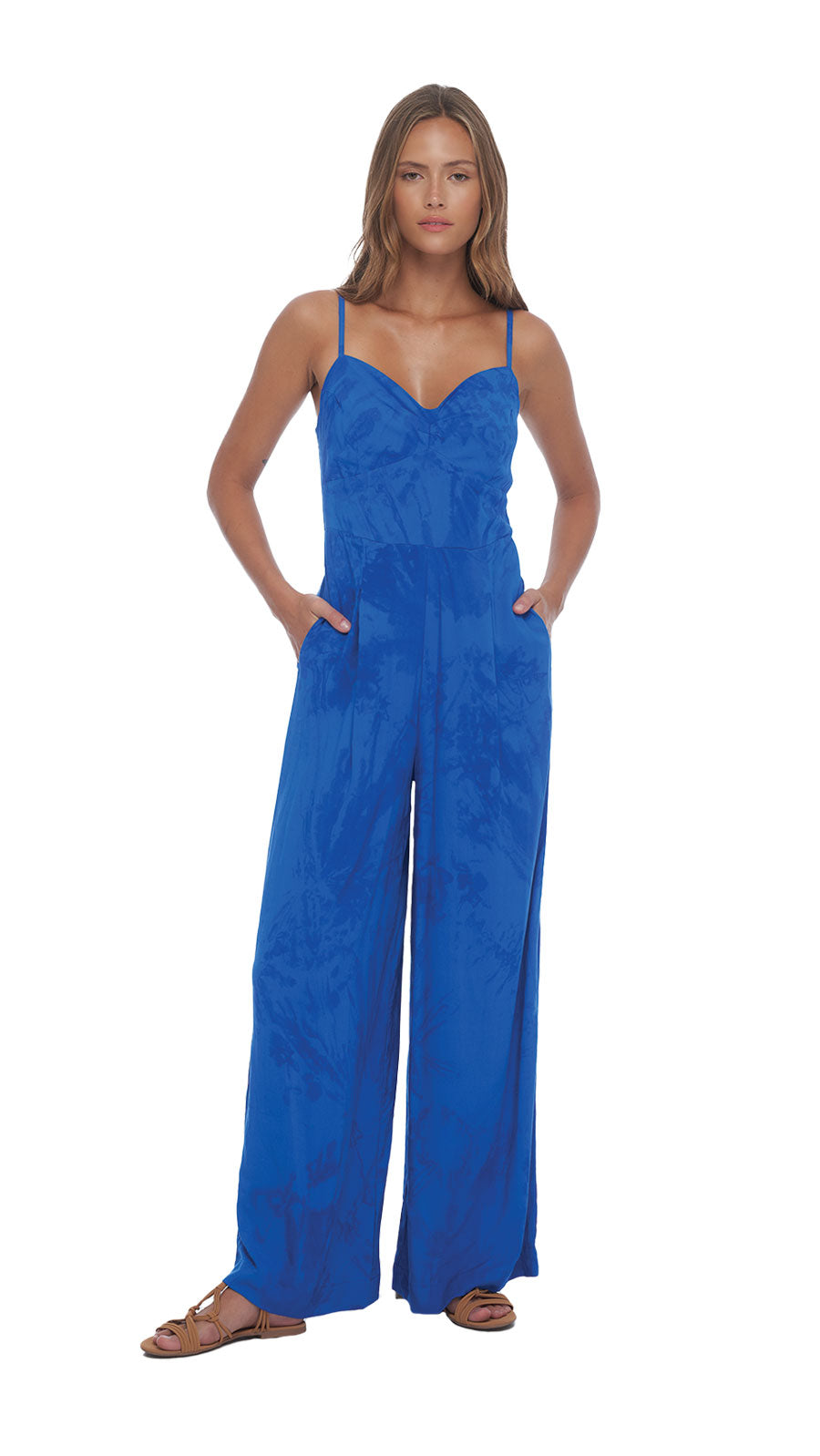 Tropical Morena Jumpsuit - Murky Cobalt