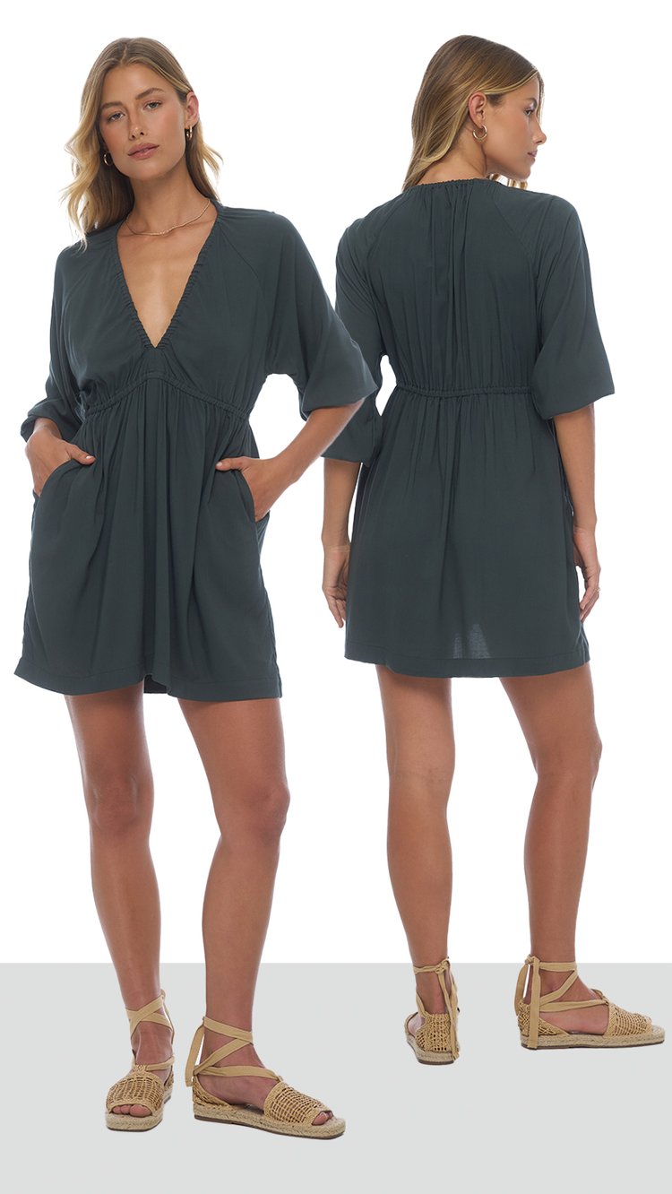 Mare Puglia Mini Dress - Solid Graphite