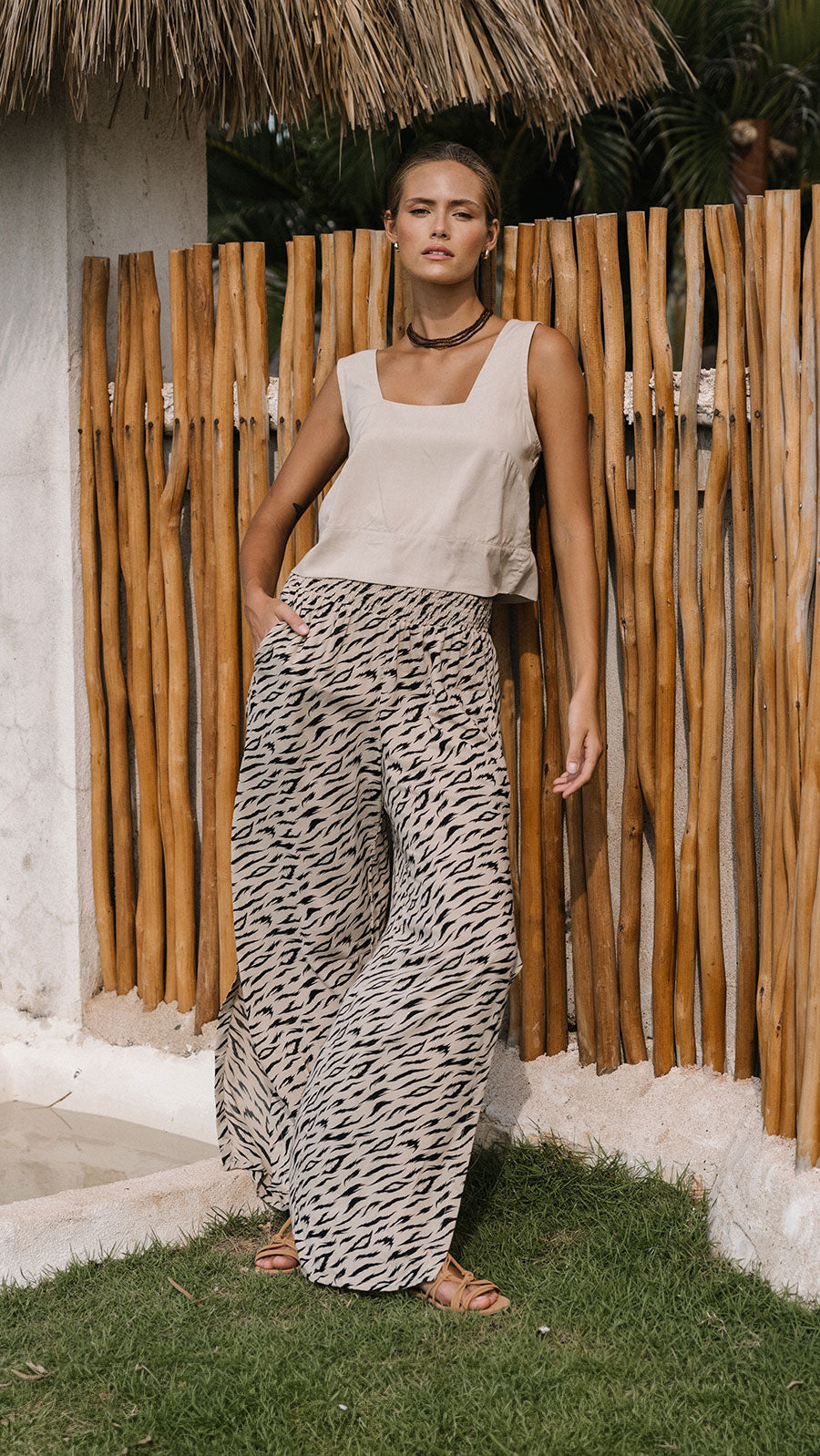 Blooming Mahana Pants - Jungle Beige