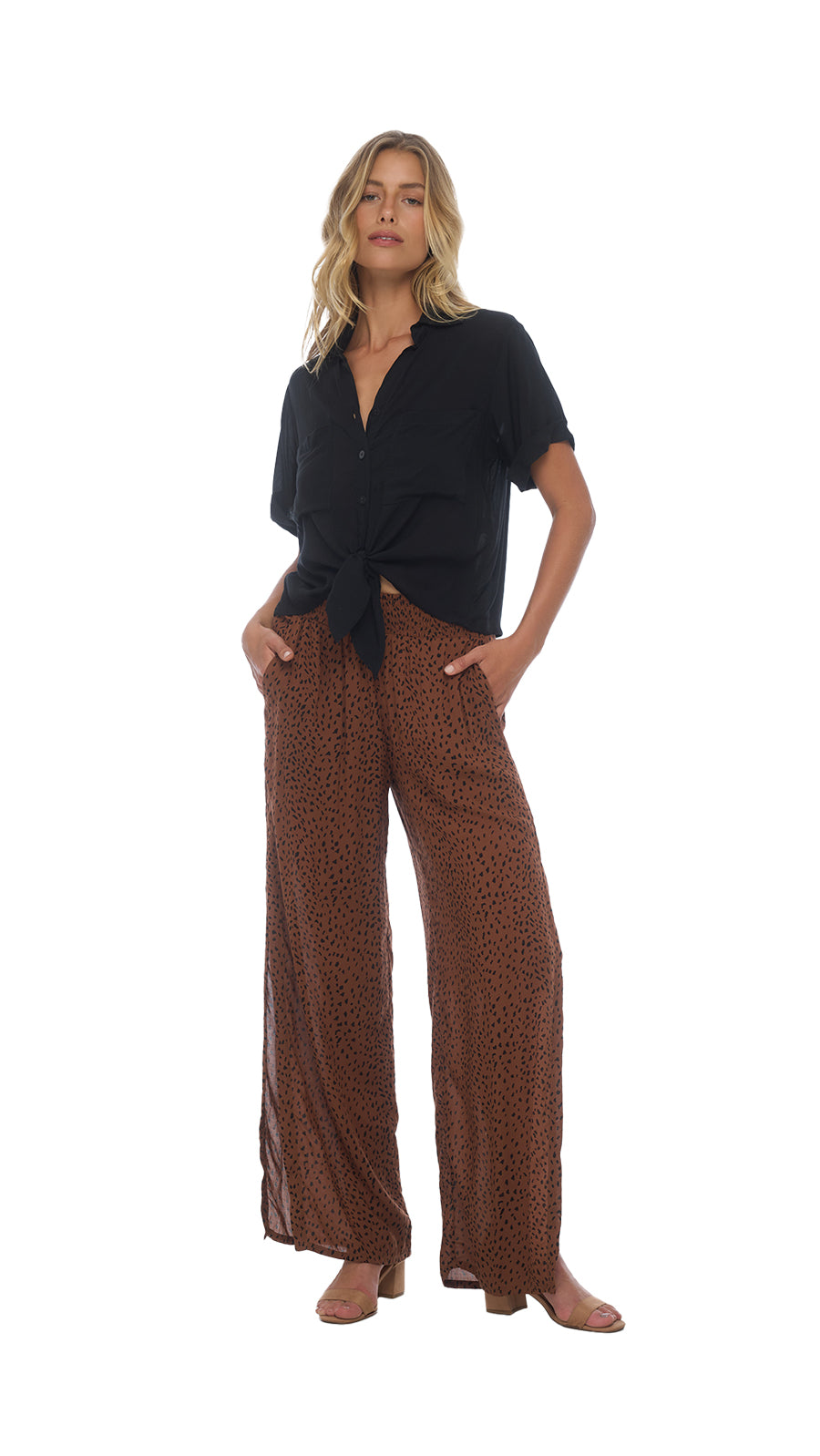 Blooming Mahana Pants - Granelli Cocoa