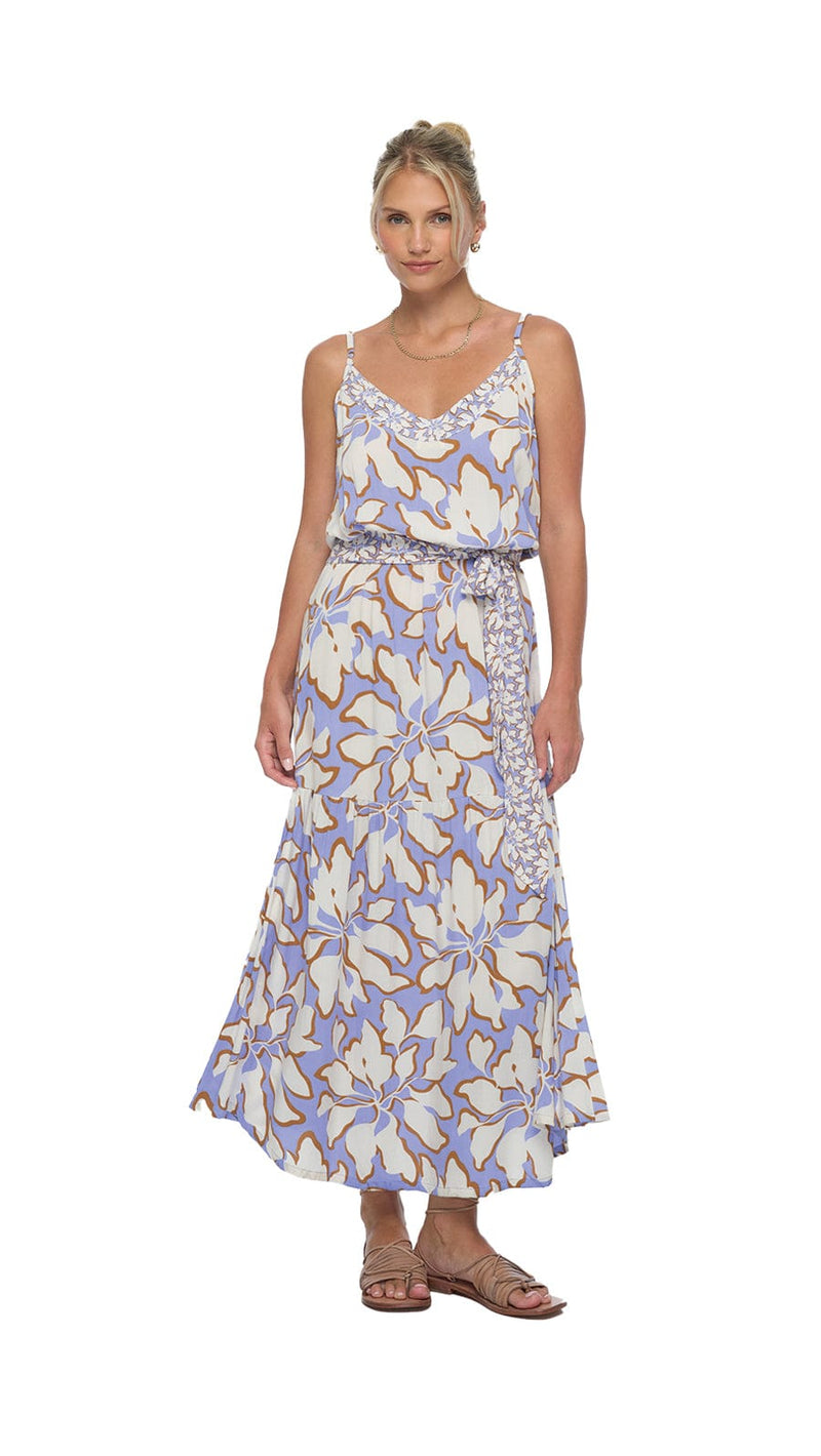 khushclothing DRESSES Aurelia Island Maxi Dress - Blooms Lavender