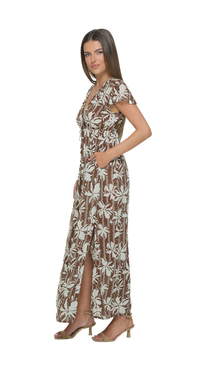 khushclothing DRESSES Avelle Maxi Dress - Elowen Brown