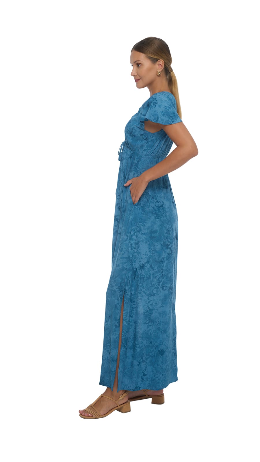 khushclothing DRESSES Avelle Maxi Dress - Hazy Denim