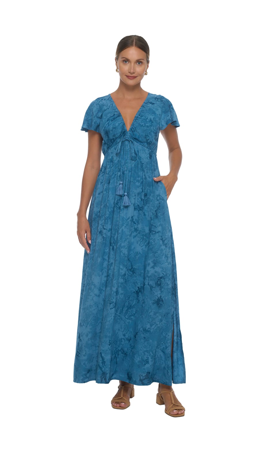 khushclothing DRESSES Avelle Maxi Dress - Hazy Denim