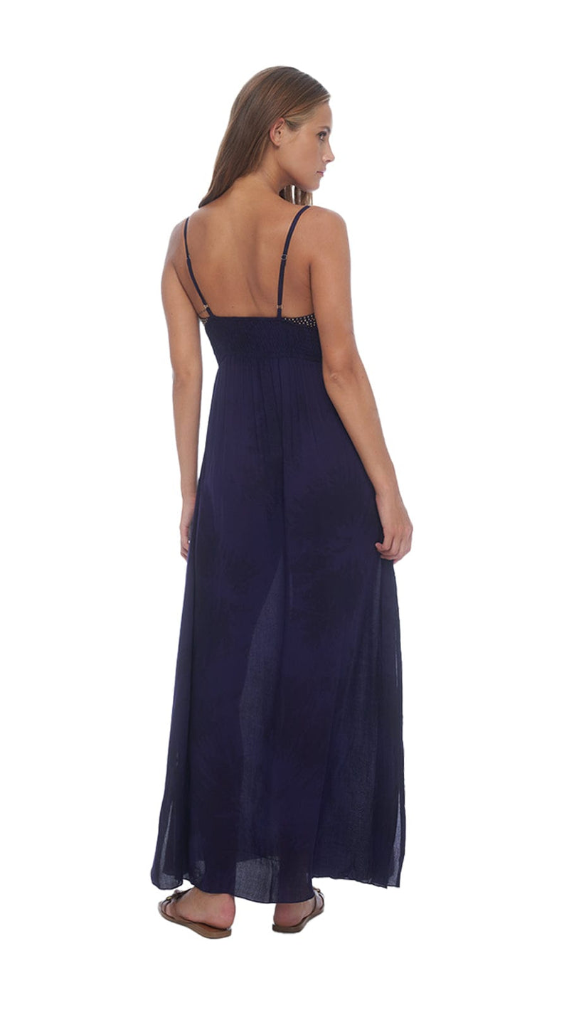 khushclothing DRESSES Beaded Triagle Top Lumiere Maxi Dress - Murky Violet