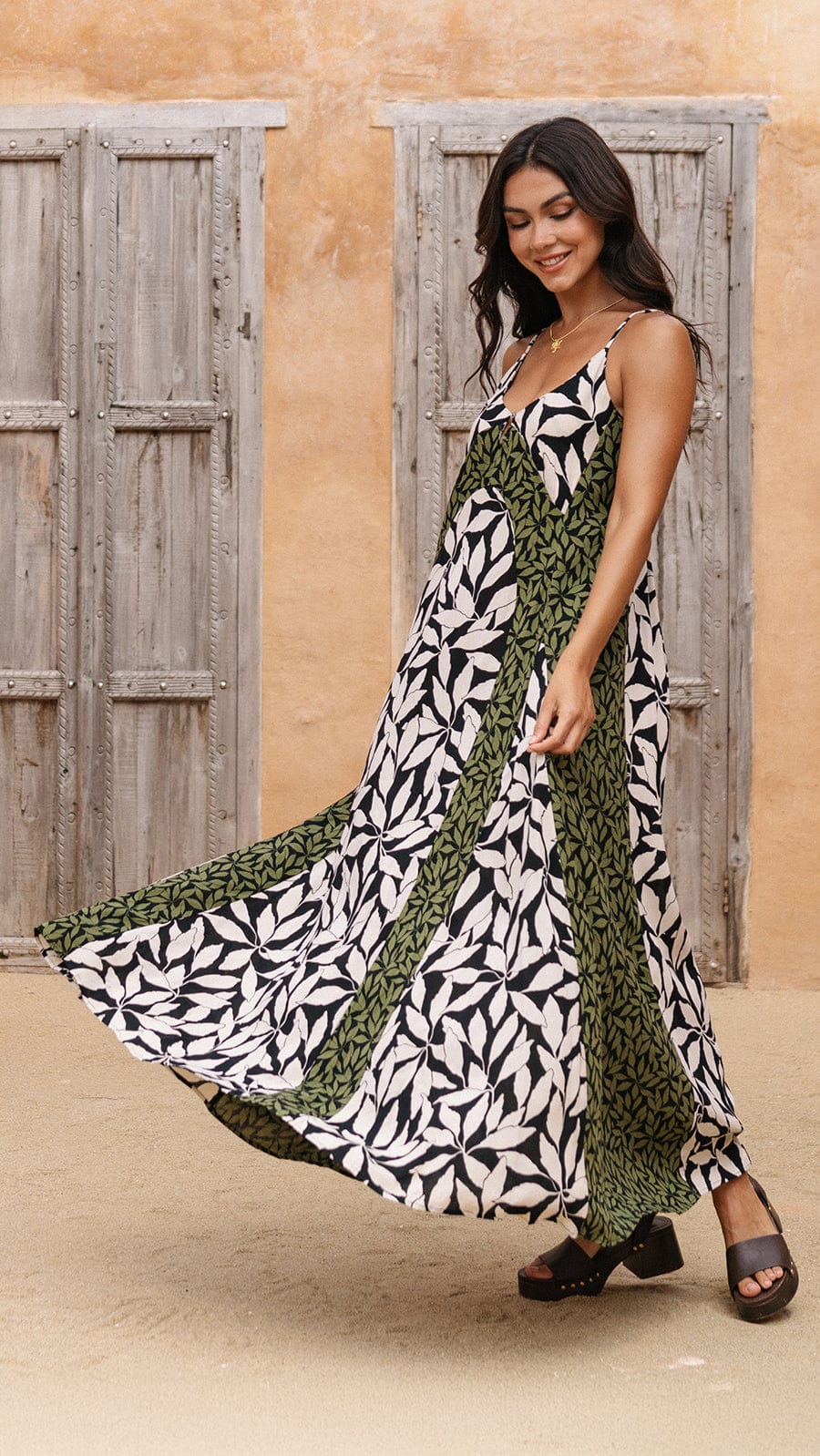 khushclothing DRESSES Bodrum Maxi Dress - Petals