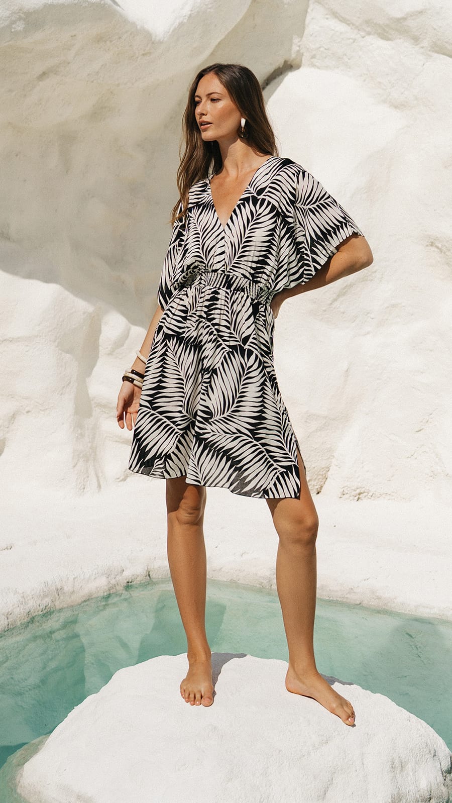 khushclothing DRESSES Cielo Flynn Mini Dress - Drift Black