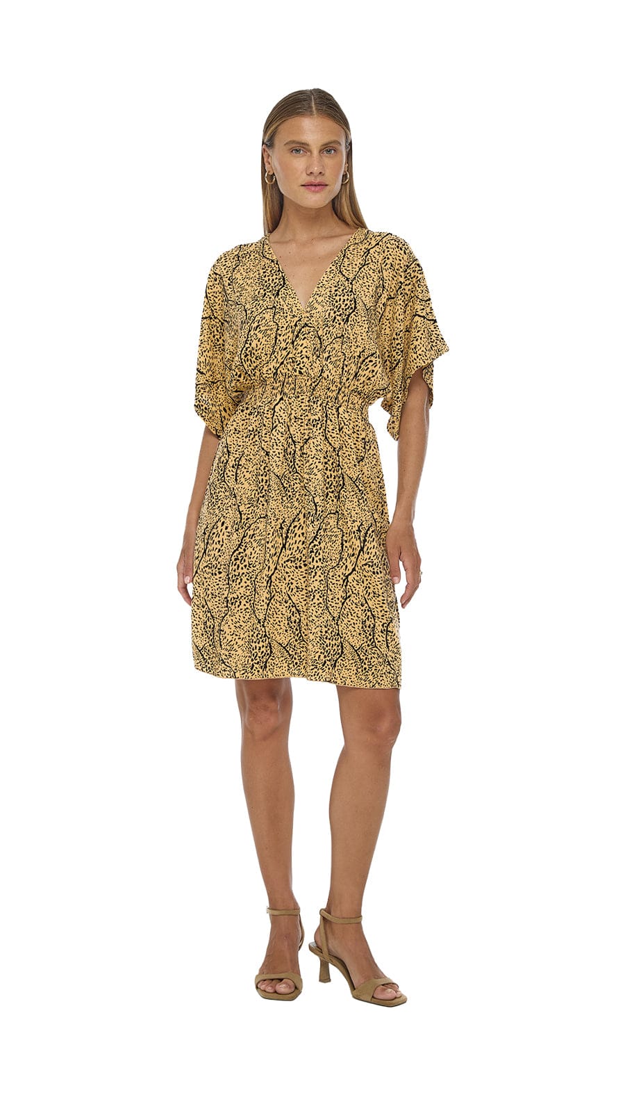 khushclothing DRESSES Cielo Flynn Mini Dress - Savanae Nude