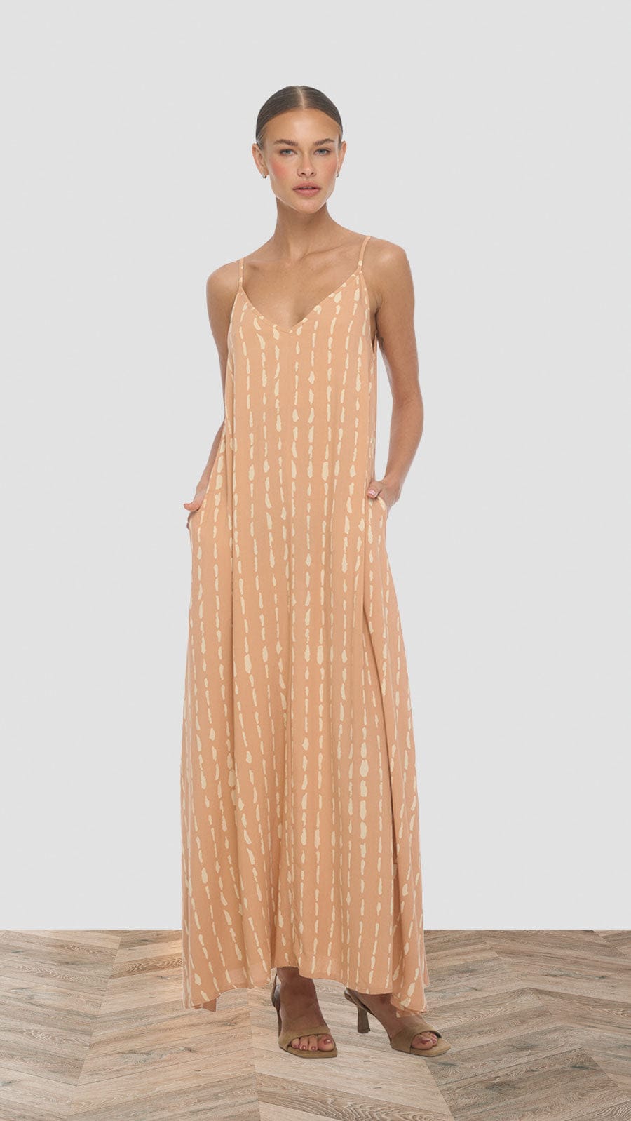 khushclothing DRESSES Eluna Maxi Dress - Current Rose