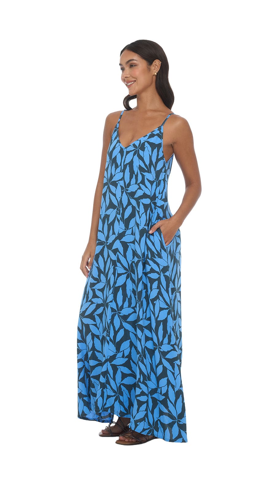 khushclothing DRESSES Eluna Maxi Dress - Laleen Charcoal