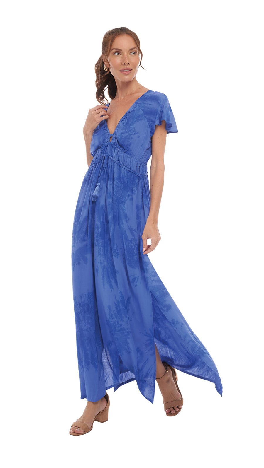 khushclothing DRESSES Enchanted Davanti Maxi Dress - Palace Blue