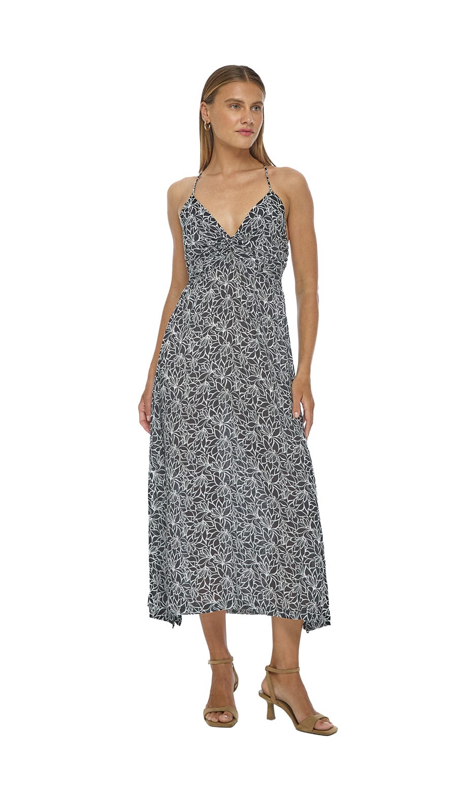 khushclothing DRESSES Lorena Midi Dress - Lysoria Black