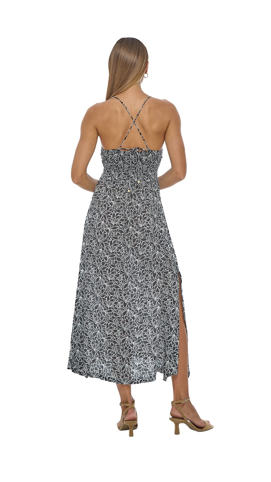 khushclothing DRESSES Lorena Midi Dress - Lysoria Black