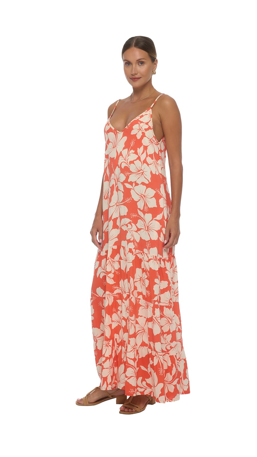 khushclothing DRESSES Lysara Maxi Dress - Lani Coral