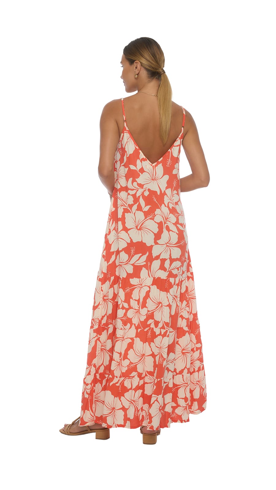 khushclothing DRESSES Lysara Maxi Dress - Lani Coral