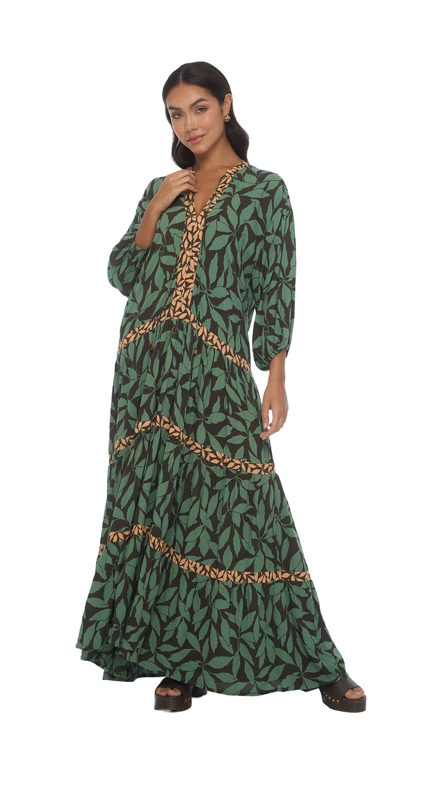 khushclothing DRESSES Maelis Maxi Dress - Petals