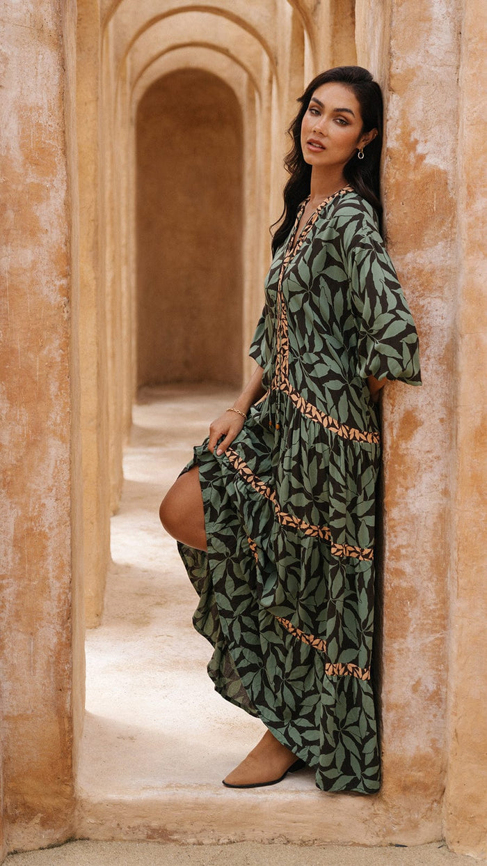 khushclothing DRESSES Maelis Maxi Dress - Petals