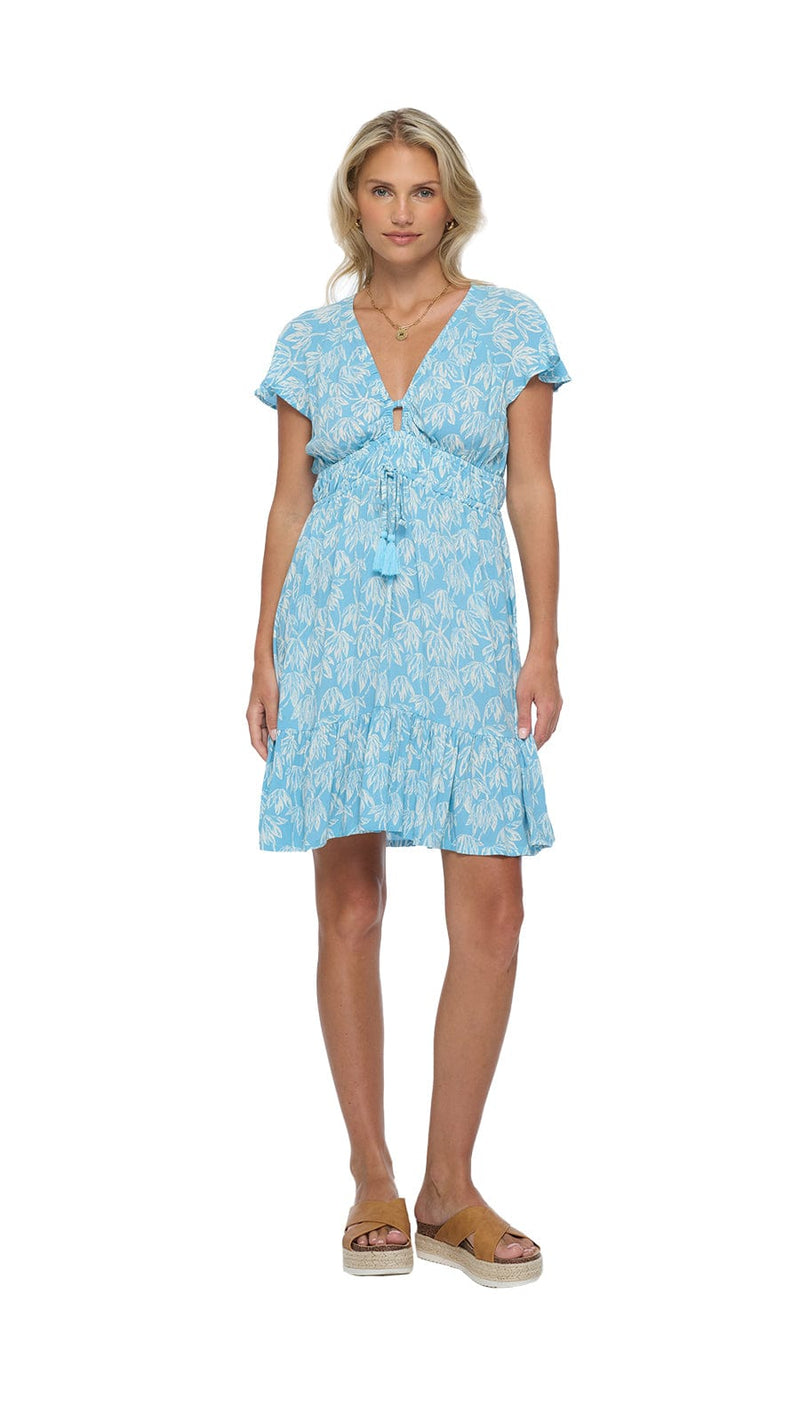 khushclothing DRESSES Manoa Breeze Mini Dress - Canopy Aqua