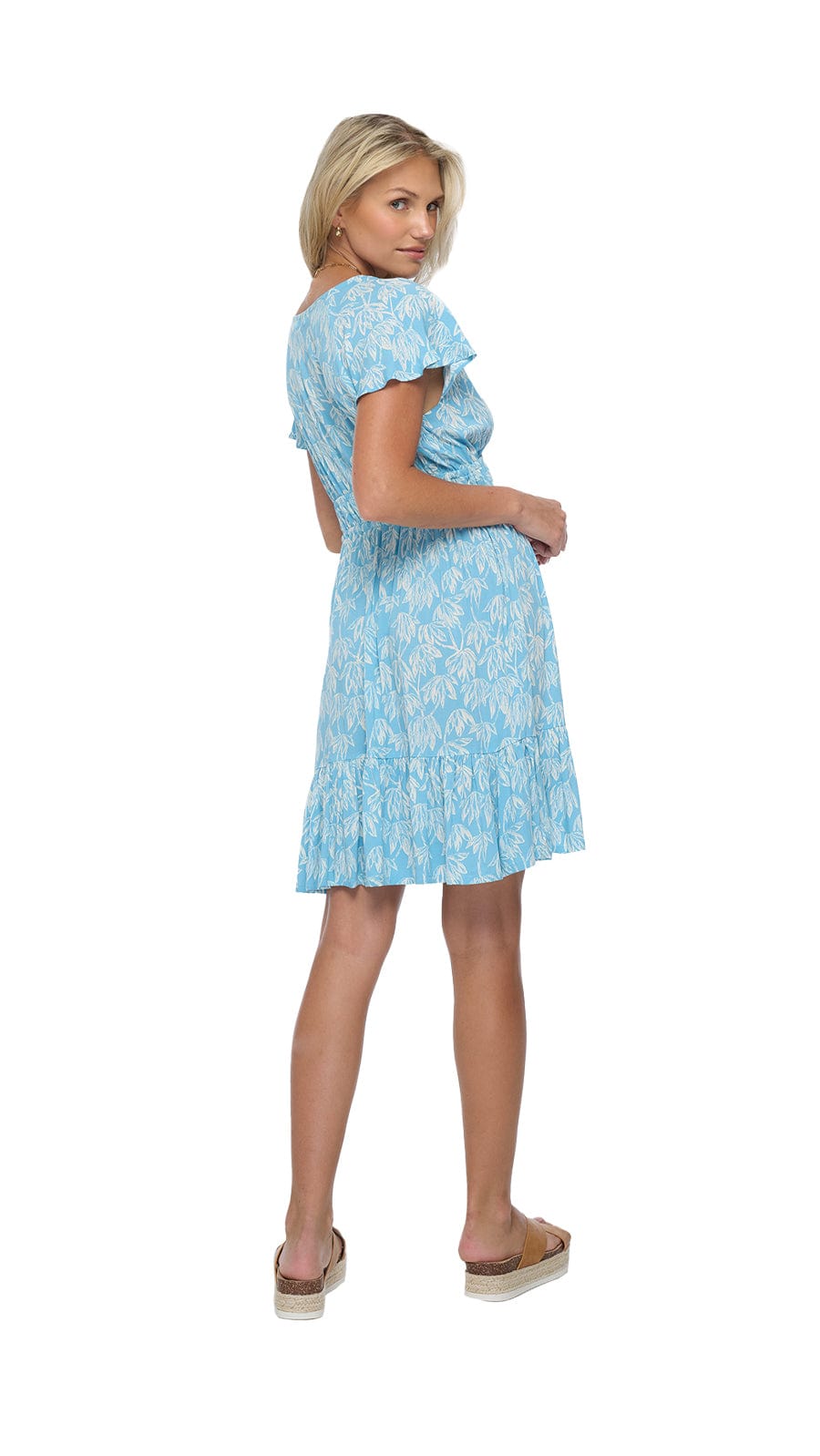 khushclothing DRESSES Manoa Breeze Mini Dress - Canopy Aqua